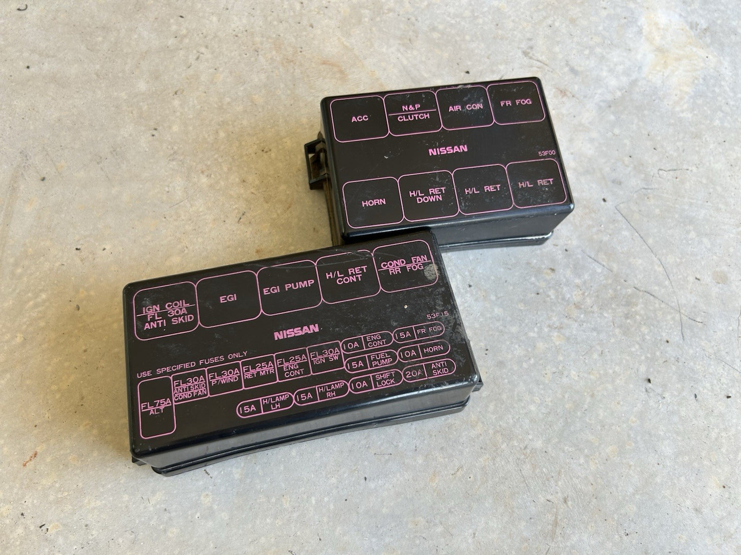 Used OEM 1989-1994 Nissan 240SX S13 Engine Bay Fuse Box Cover -Little scratches