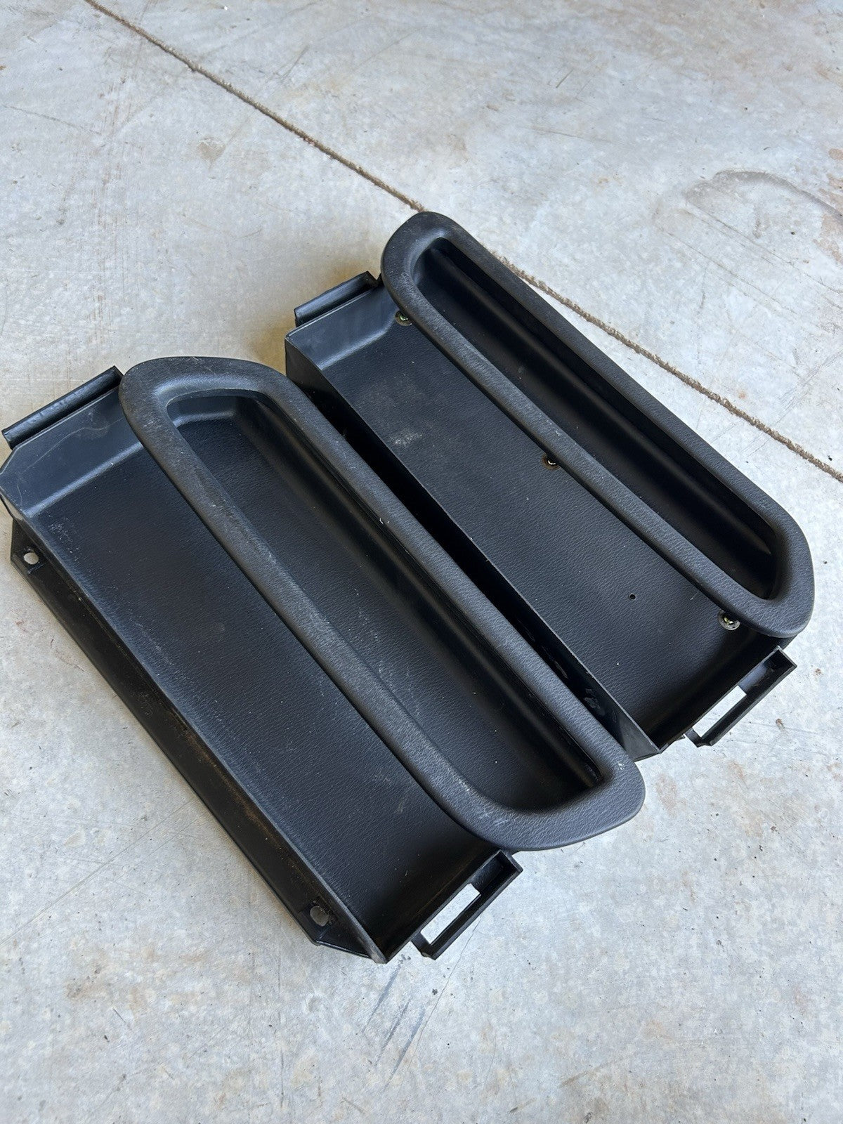 95-98 Nissan 240sx Door Panel Pocket Rear Cover S14 Black Trim SET LH RH BOTH