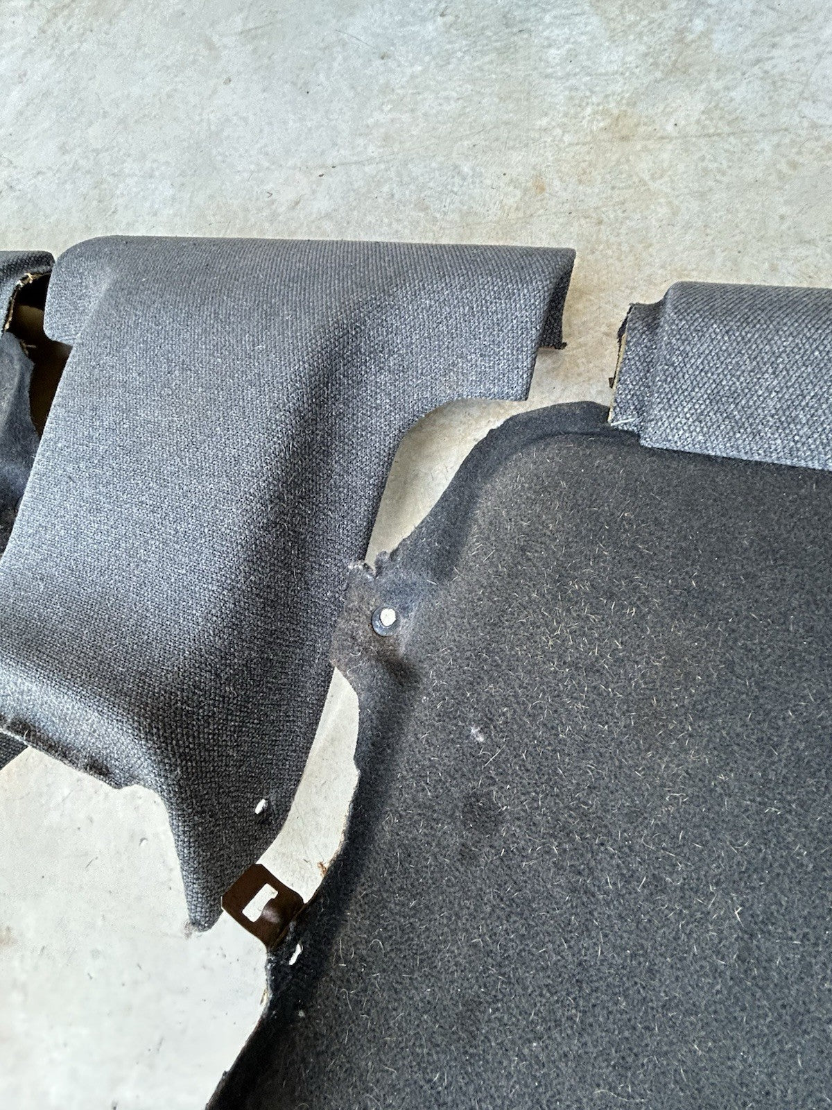90-96 Nissan 300ZX Z32 Gray Tweed 2+0 Interior Trim Right Rear Seat Panel RH
