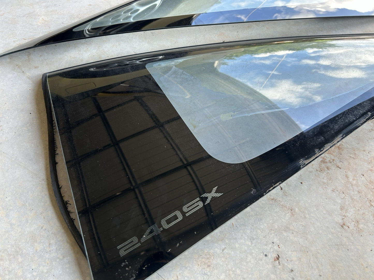 89-93 Nissan 240sx S13 FTBK Driver Left & Pass Right Rear Quarter Windows Glass