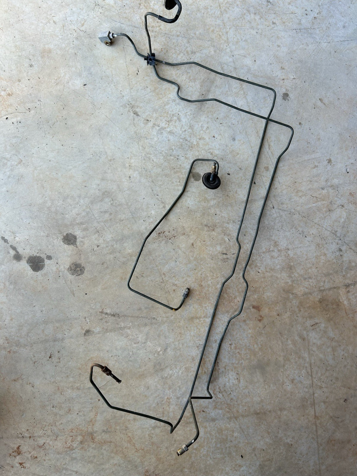 #70- 95-98 240SX S14 Front Engine Bay Firewall Hard Brake Lines Non-ABS OEM