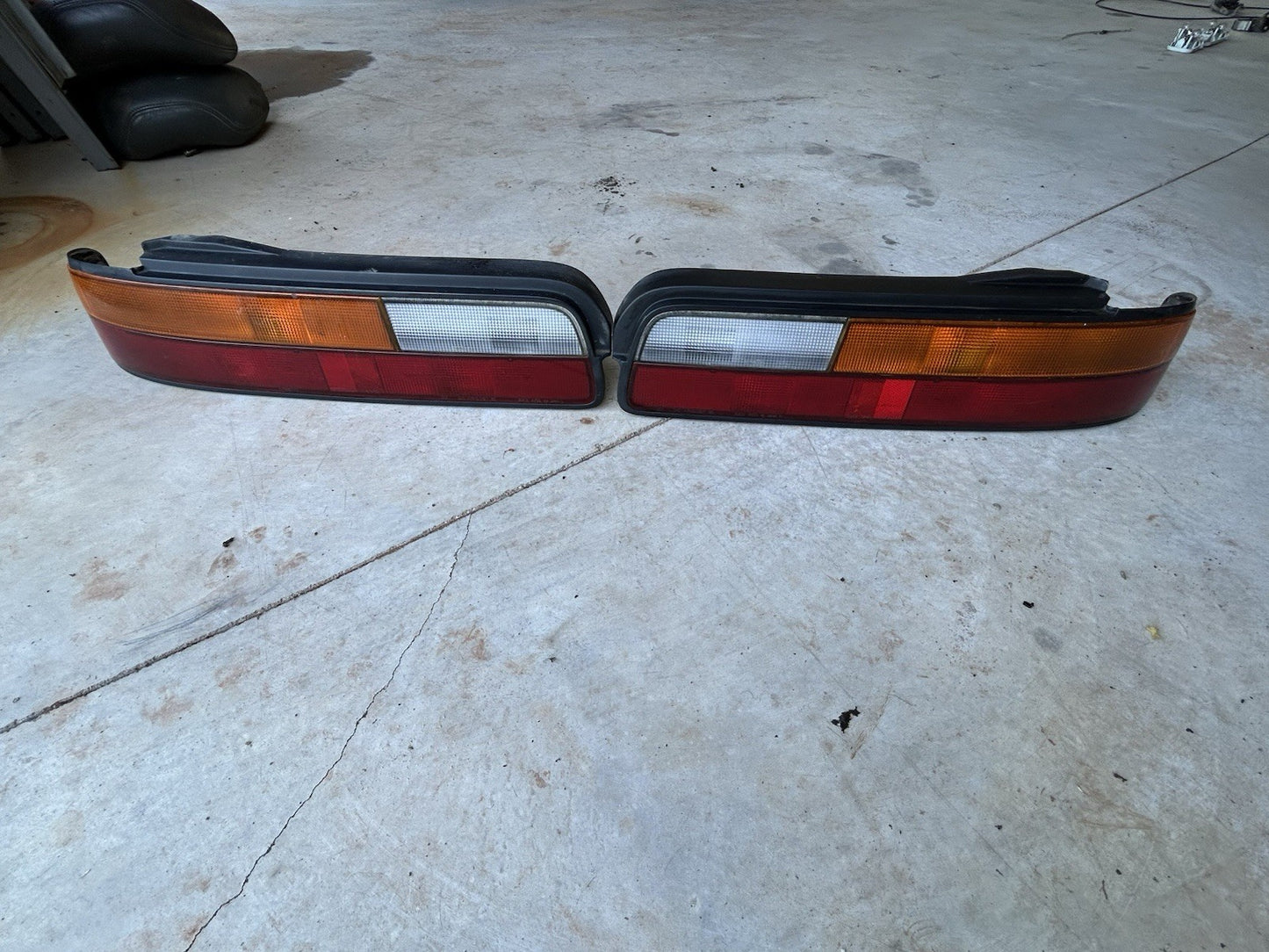 89-94 Nissan 240sx S13 Coupe Tail Light Set Passenger And Driver Side.