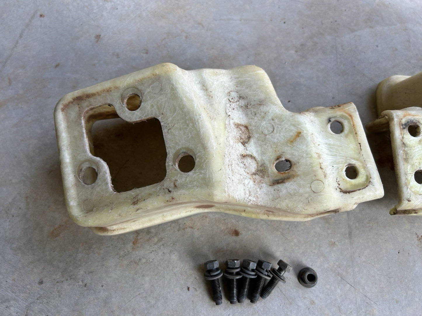 90-96 Nissan 300zx Z32 OEM Front Fog Light Mount Bucket Brackets PAIR L/R W/BOLT