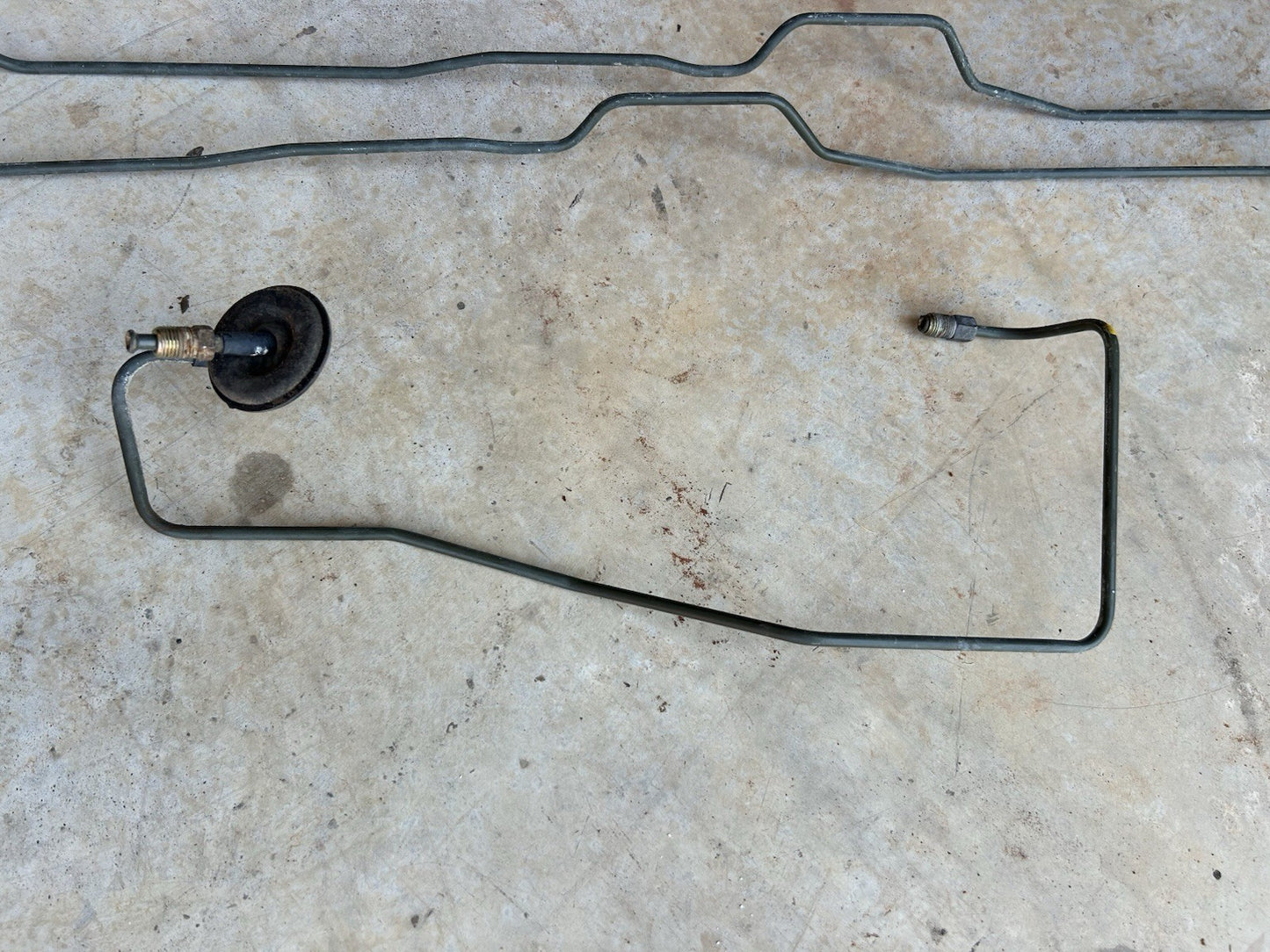 #70- 95-98 240SX S14 Front Engine Bay Firewall Hard Brake Lines Non-ABS OEM