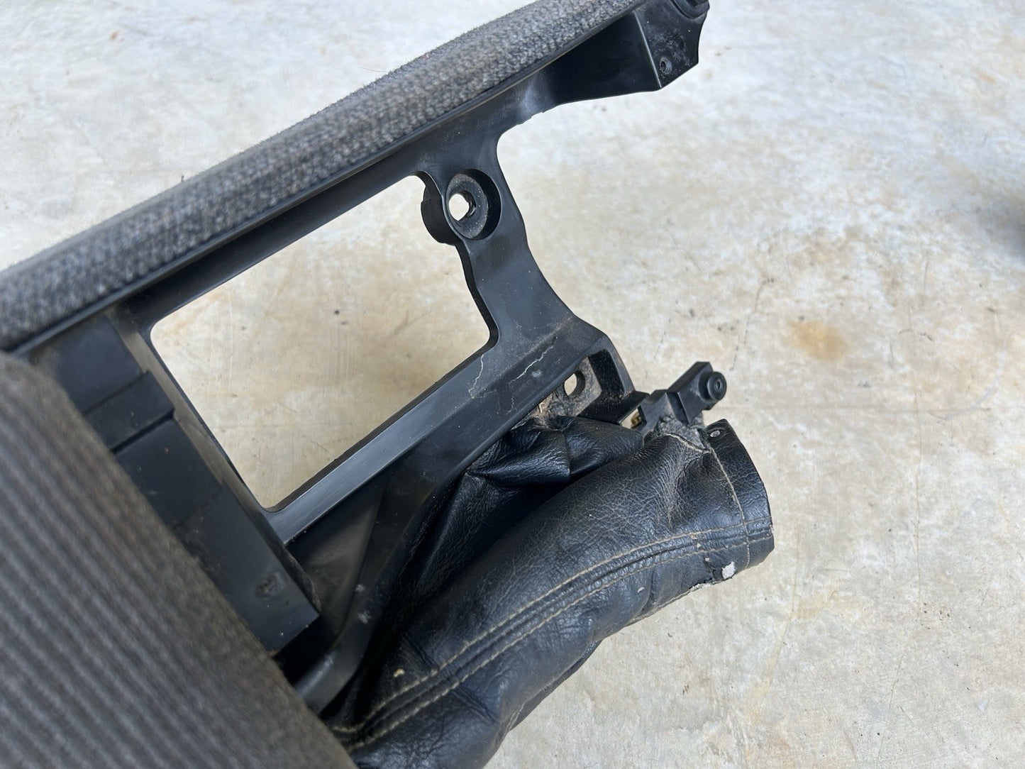90-96 Nissan 300zx Z32 2+0 Gray Tweed Center Console Interior Trim OEM