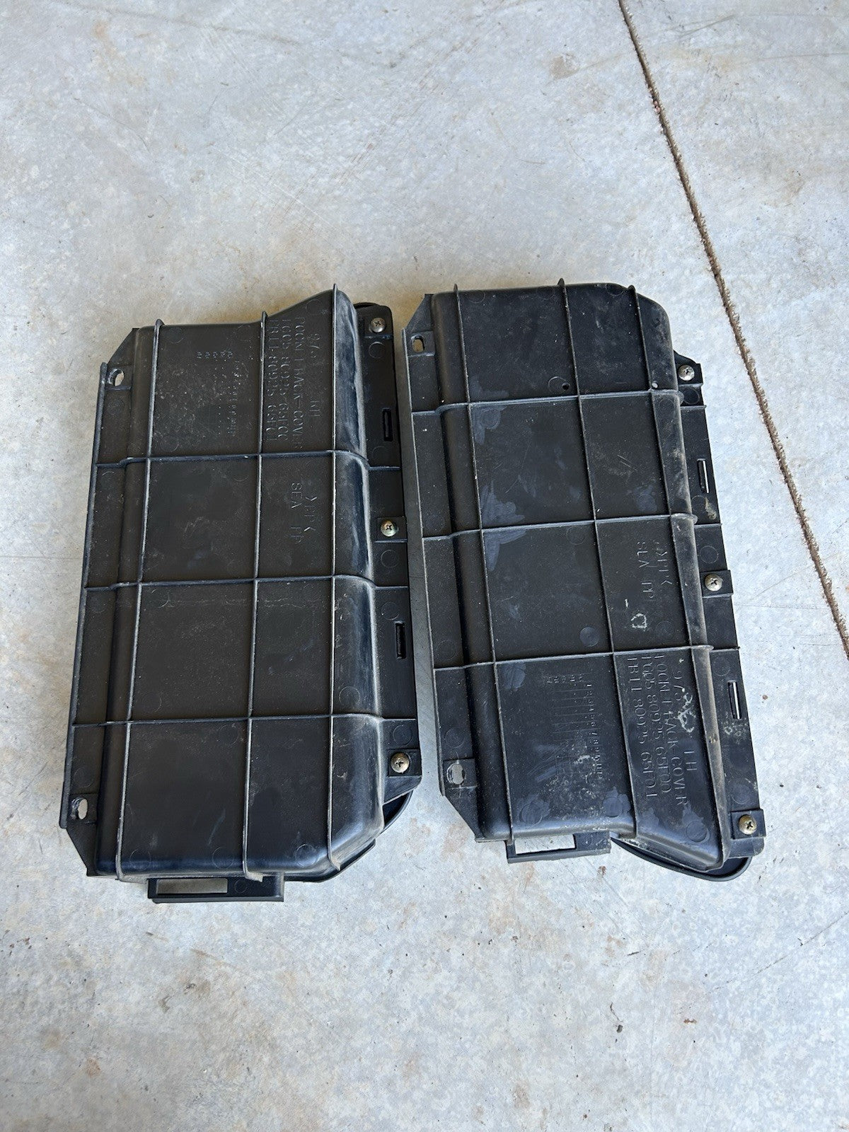 95-98 Nissan 240sx Door Panel Pocket Rear Cover S14 Black Trim SET LH RH BOTH