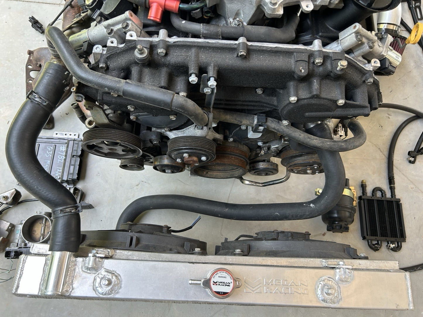 2003-2005 350Z 3.5L V6 ENGINE 6 SPEED TRANSMISSION VQ35DE TO S13 240SX SWAP KIT