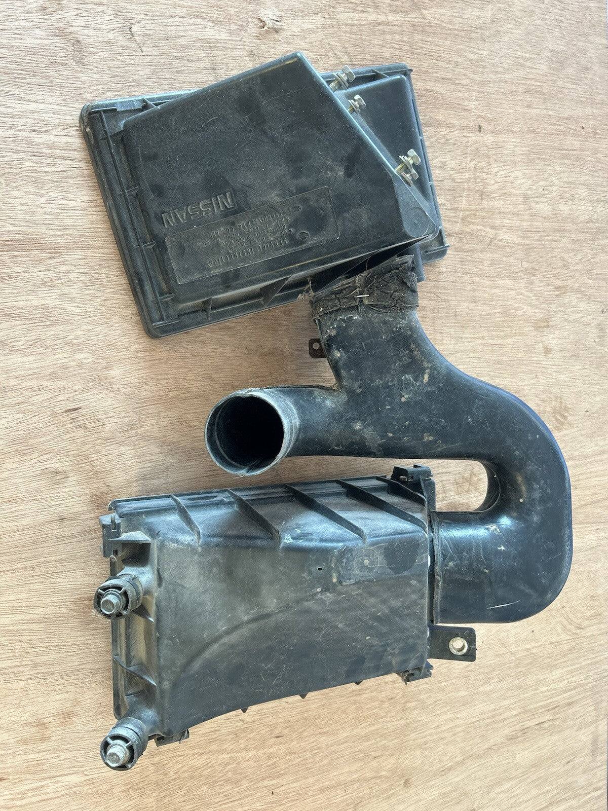 91-94 Nissan S13 240sx Air Box Lid Cover & Bottom Intake Filter Box ka24de