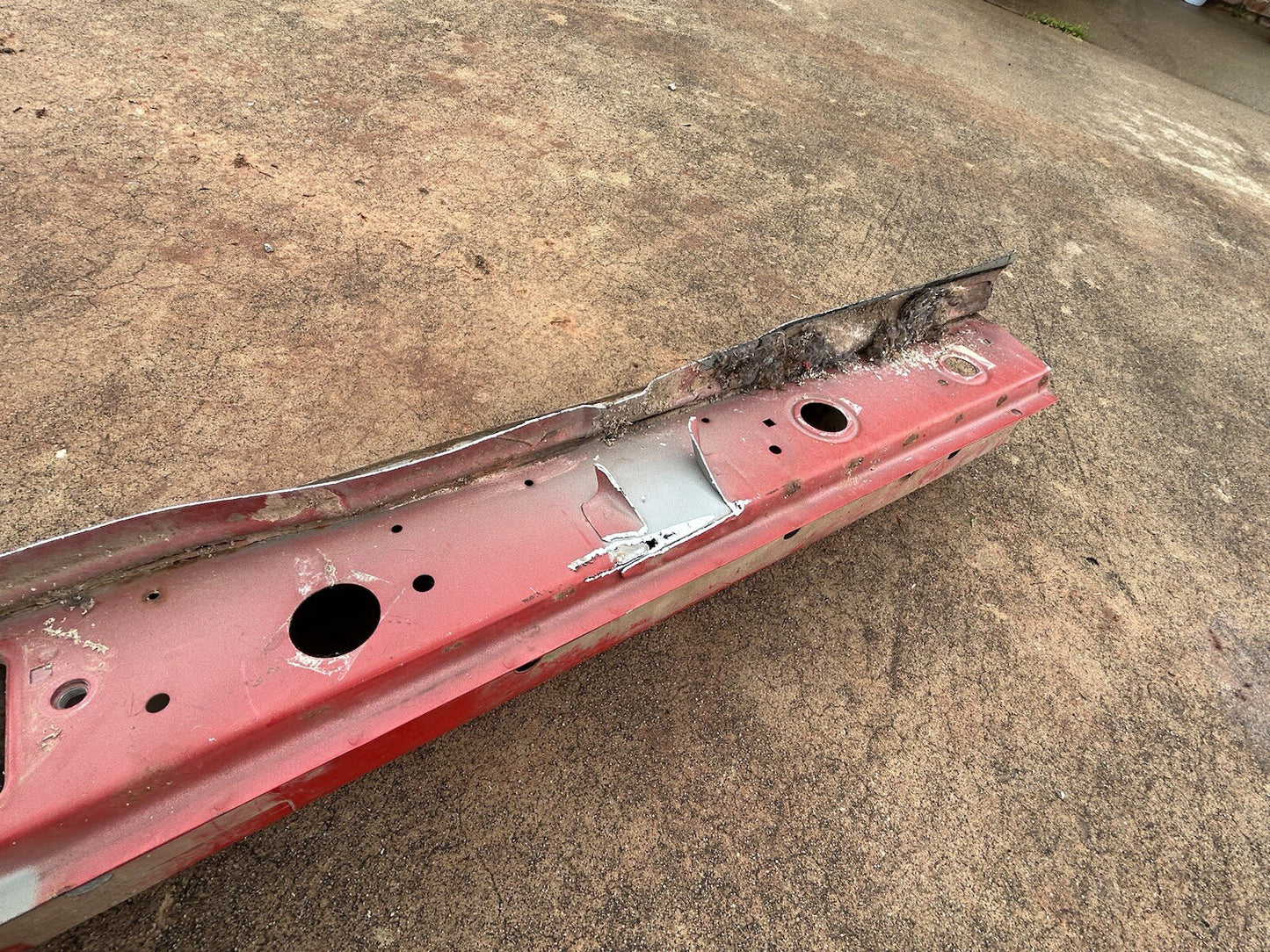 1989-1994 Nissan 240SX Rocker Panel Rust Repair Section Cut Metal Pinch Well