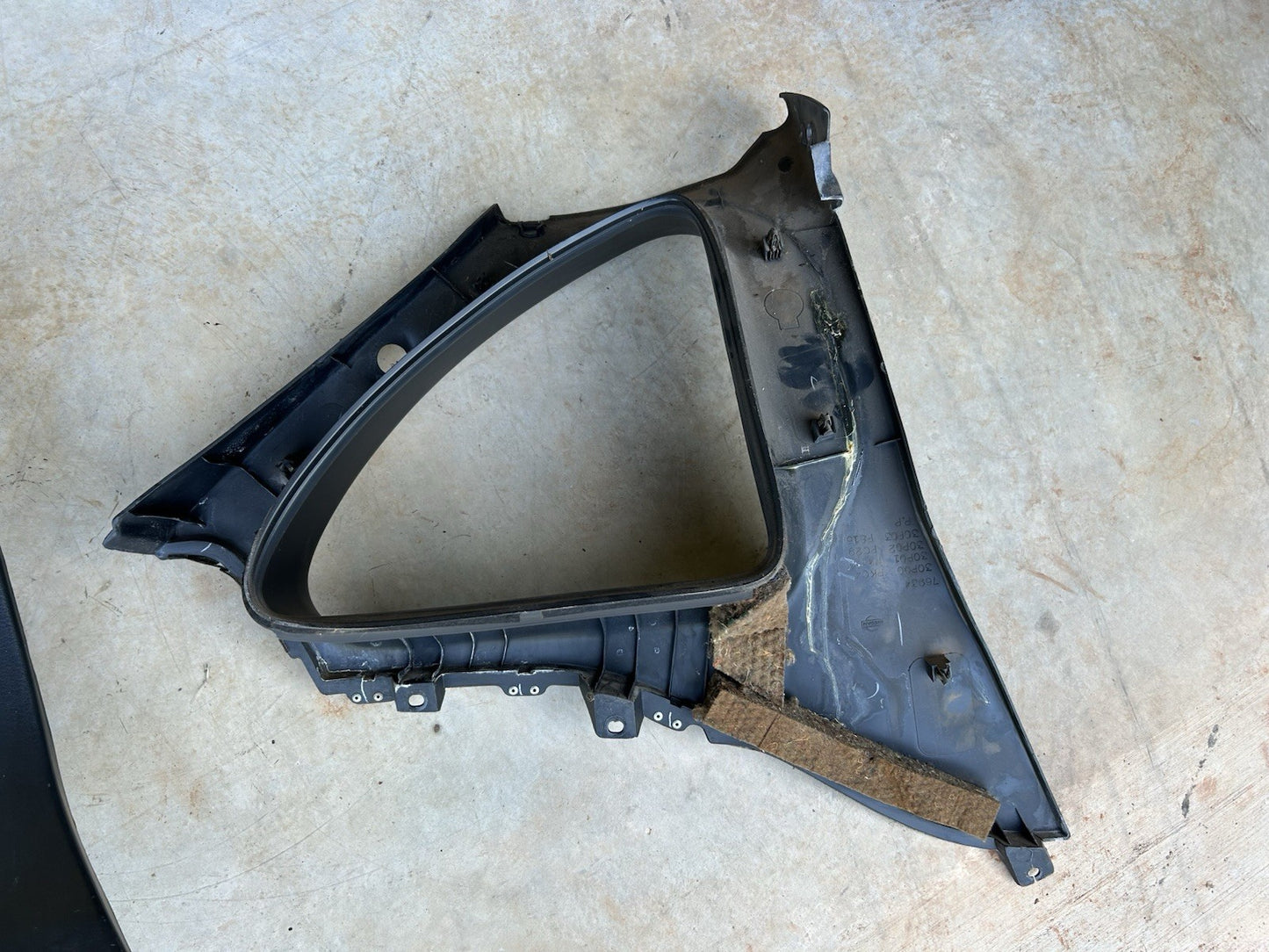 90-96 Nissan 300zx Z32 2+0 OEM Black Interior Quarter Window Trim Panels PAIR
