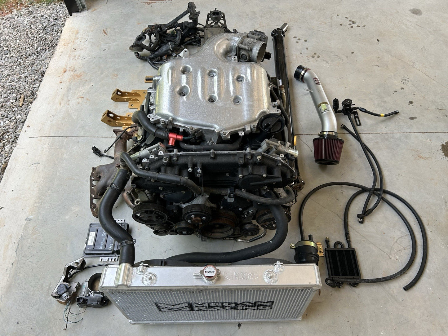2003-2005 350Z 3.5L V6 ENGINE 6 SPEED TRANSMISSION VQ35DE TO S13 240SX SWAP KIT