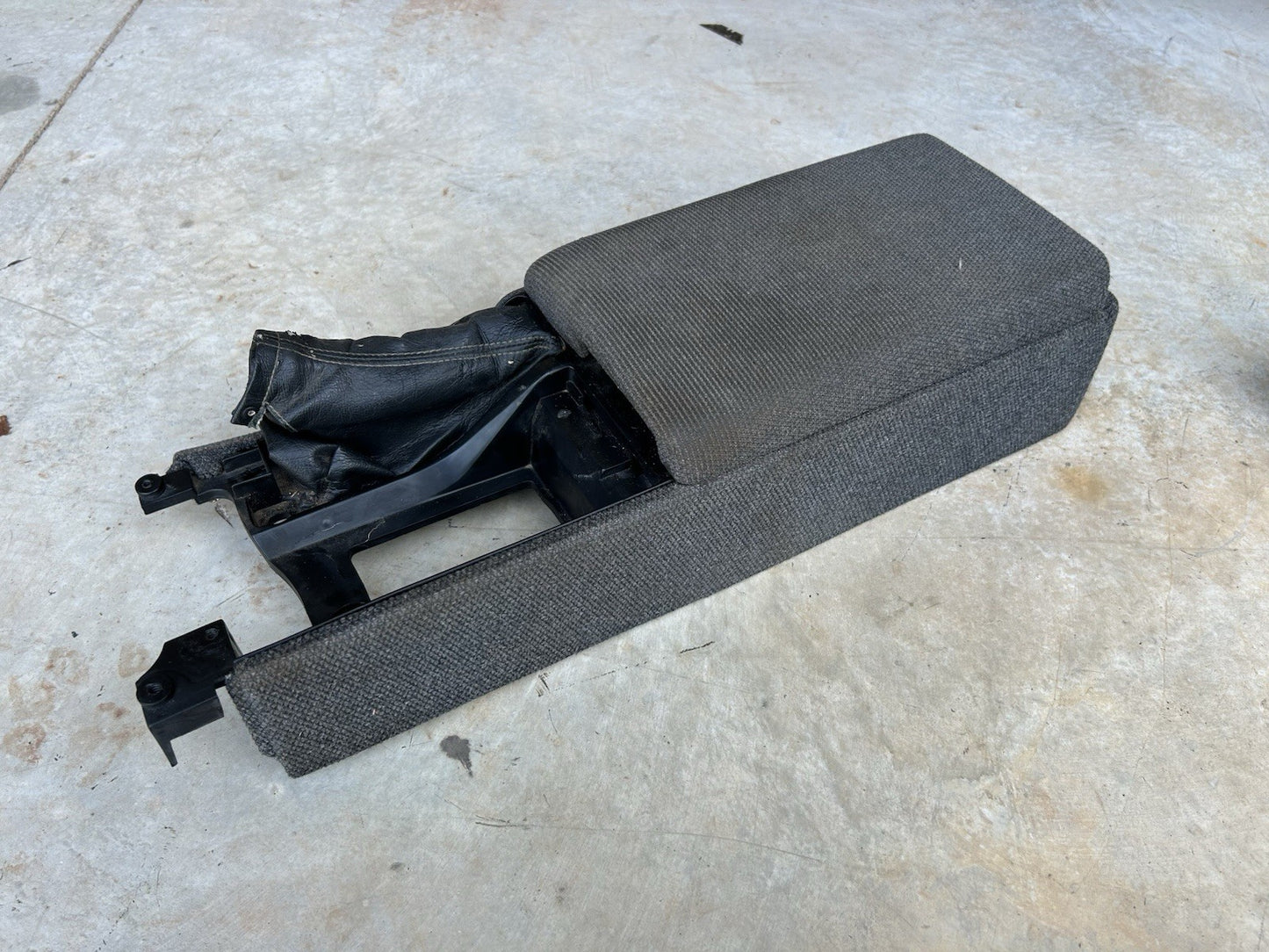 90-96 Nissan 300zx Z32 2+0 Gray Tweed Center Console Interior Trim OEM