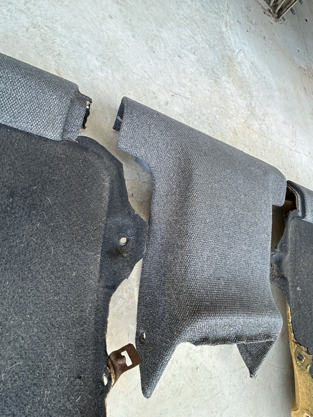 90-96 Nissan 300ZX Z32 Gray Tweed 2+0 Interior Trim Right Rear Seat Panel RH
