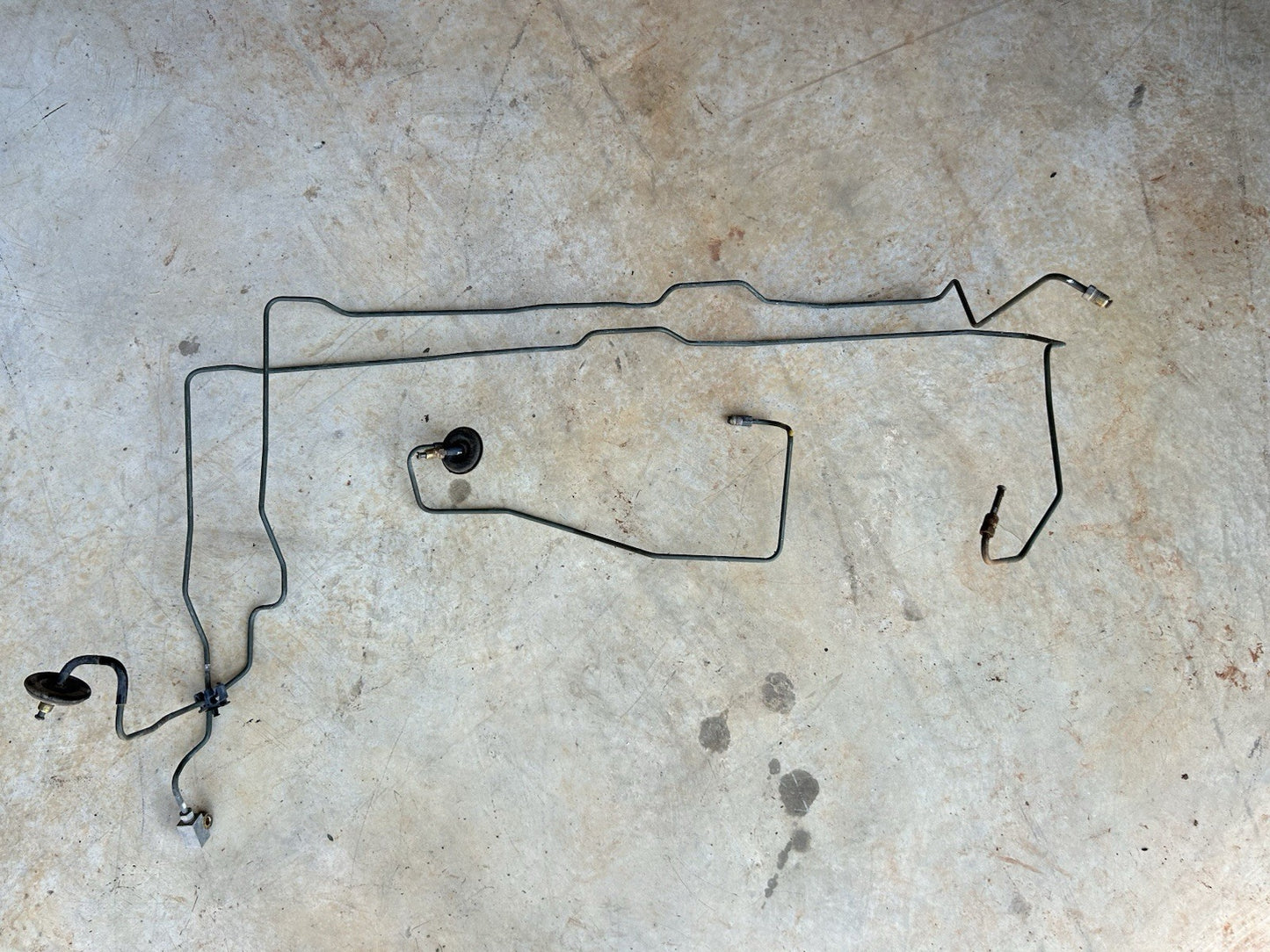 #70- 95-98 240SX S14 Front Engine Bay Firewall Hard Brake Lines Non-ABS OEM