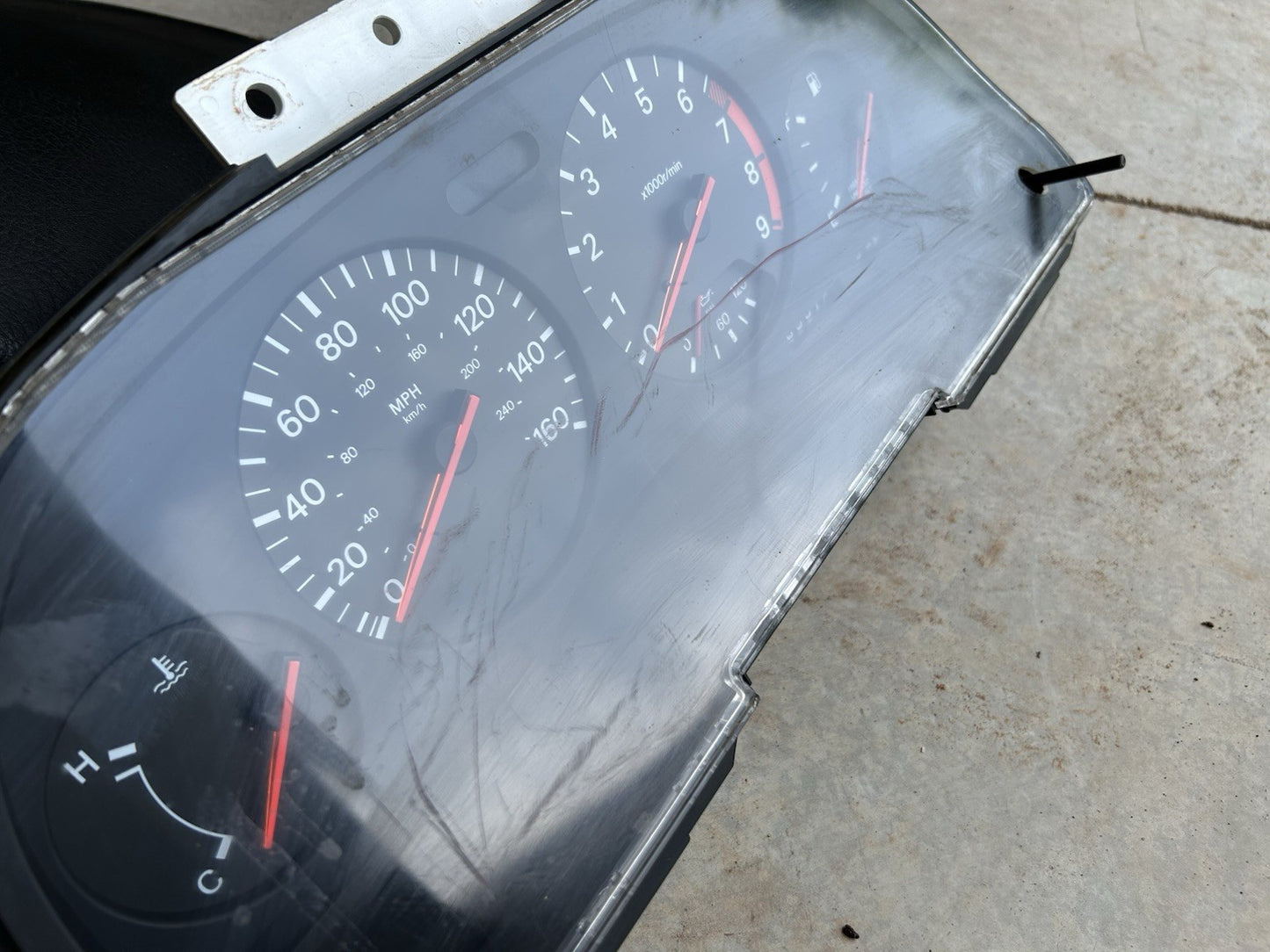 90-96 Nissan 300zx Z32 Non Turbo Speedometer Gauge Cluster NA OEM 89k- Scratched