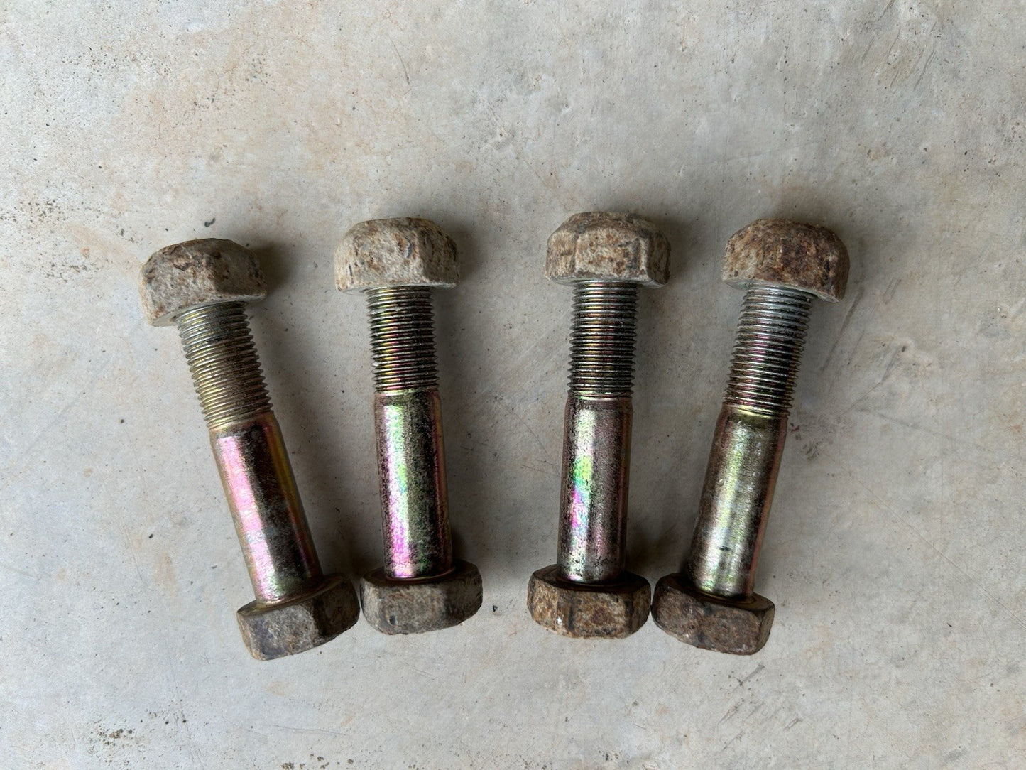 NISSAN 240sx 89-94 REAR SUSPENSION LOWER LINK RLCA BOLT & NUT 4pcs OEM