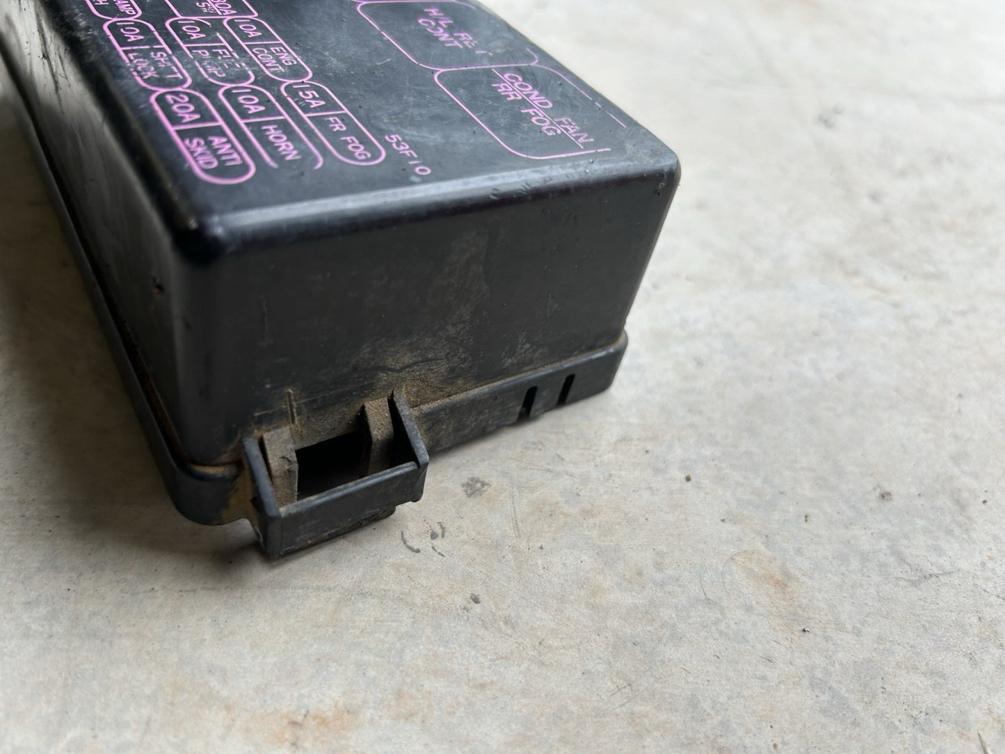 Used OEM 1989-1994 Nissan 240SX S13 Engine Bay Fuse Box Cover -Little scratches