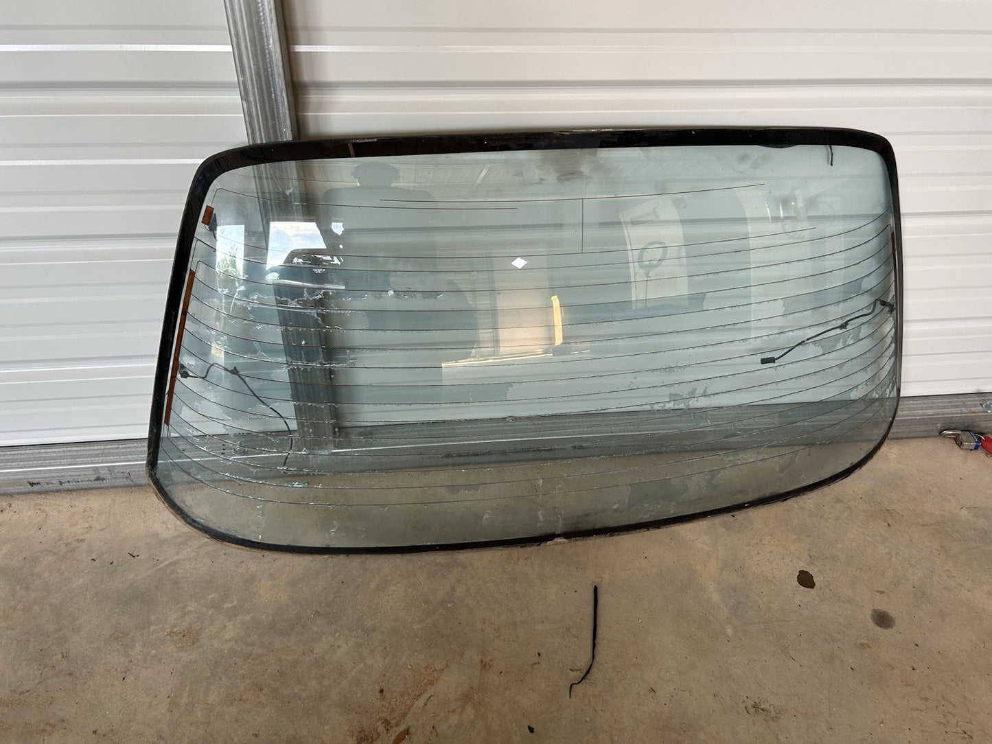89-93 Nissan 240sx S13 Coupe Rear Windshield Glass OEM Defrost Silvia