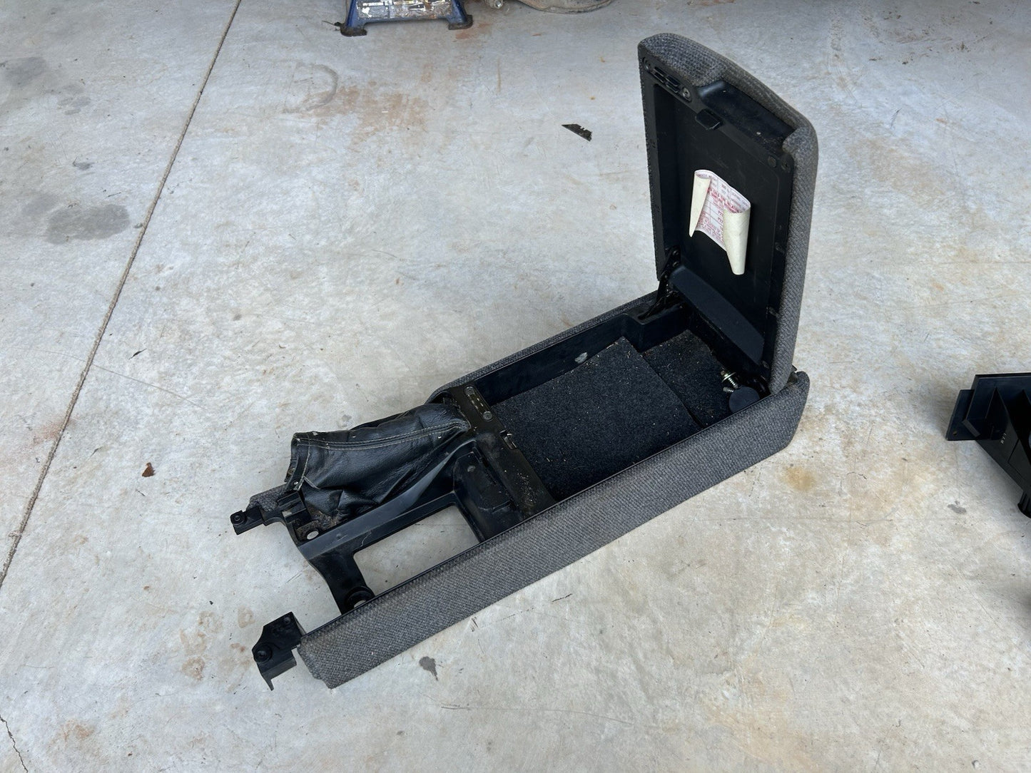 90-96 Nissan 300zx Z32 2+0 Gray Tweed Center Console Interior Trim OEM
