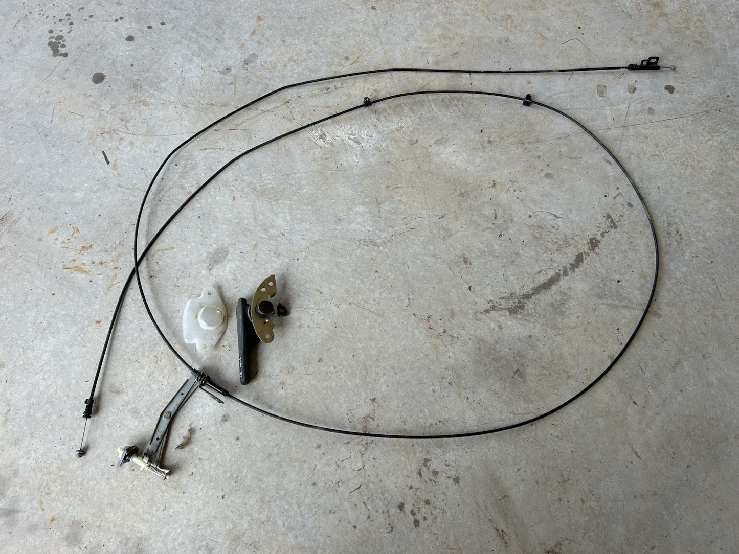 90-96 Nissan 300zx Z32 2+0 OEM Fuel Door & Trunk Hatch Latch Cable Assembly