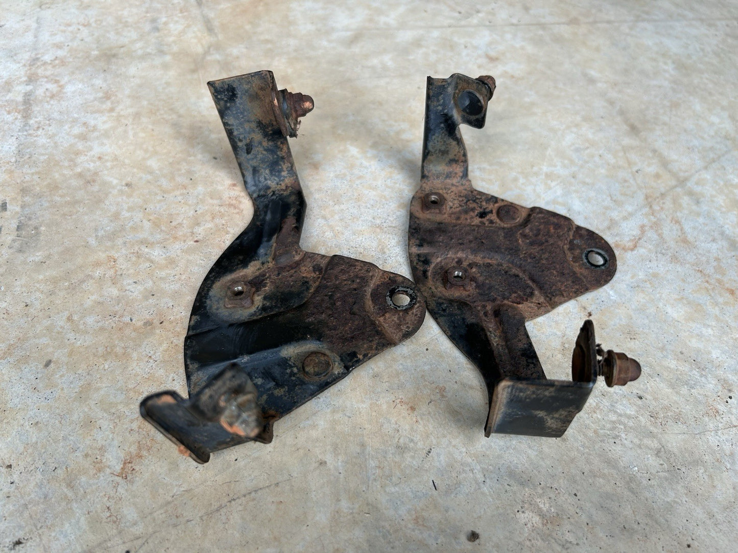 95-96 Nissan 240sx S14 SE OEM Zenki RH LH Fog Lights Pair W Bracket Damage