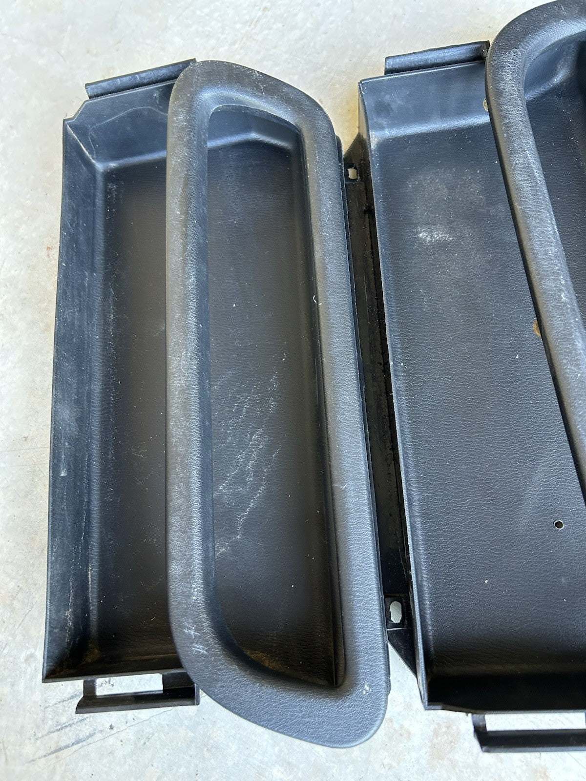 95-98 Nissan 240sx Door Panel Pocket Rear Cover S14 Black Trim SET LH RH BOTH