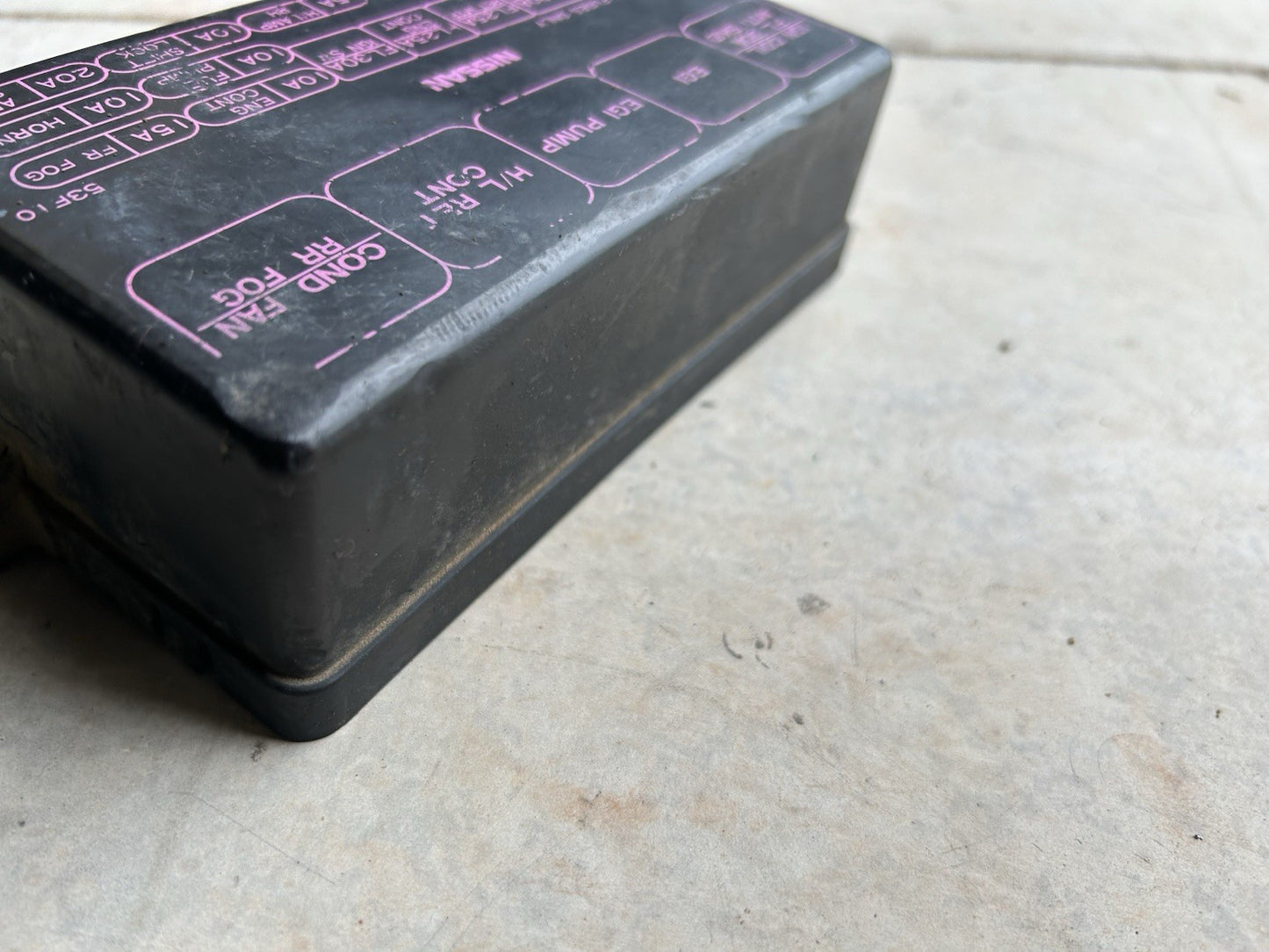 Used OEM 1989-1994 Nissan 240SX S13 Engine Bay Fuse Box Cover -Little scratches