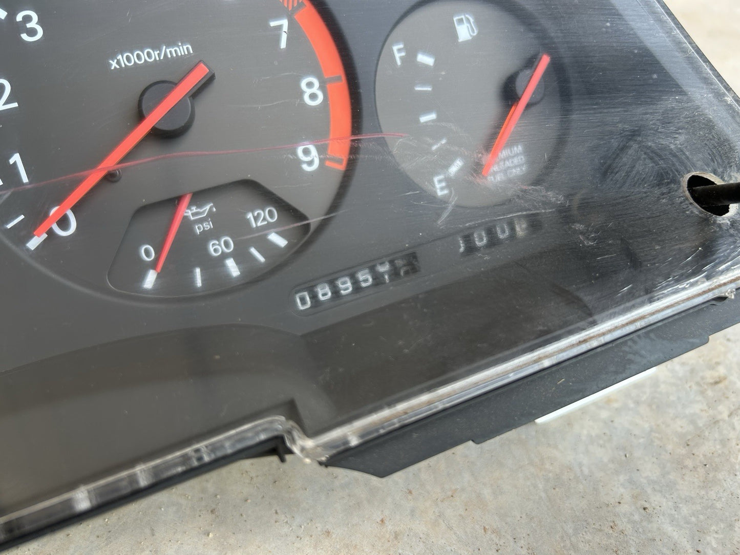 90-96 Nissan 300zx Z32 Non Turbo Speedometer Gauge Cluster NA OEM 89k- Scratched