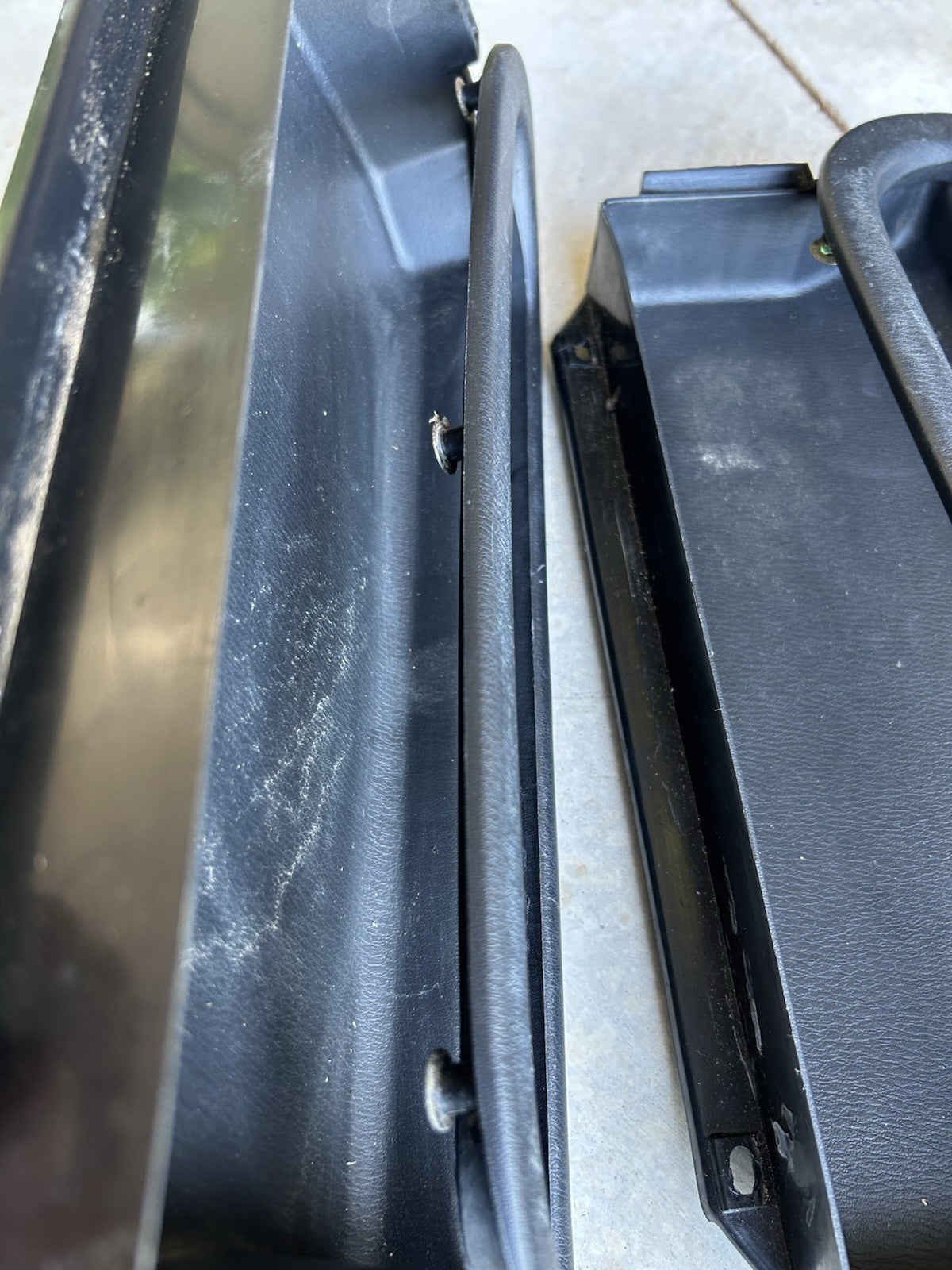 95-98 Nissan 240sx Door Panel Pocket Rear Cover S14 Black Trim SET LH RH BOTH