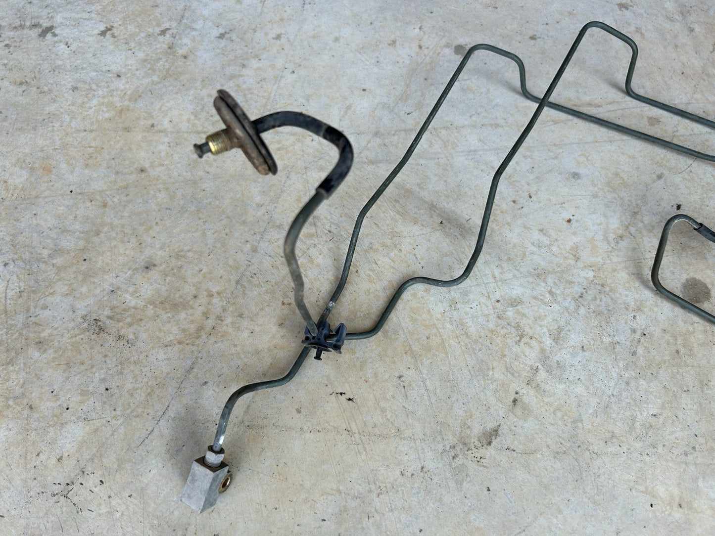 #70- 95-98 240SX S14 Front Engine Bay Firewall Hard Brake Lines Non-ABS OEM