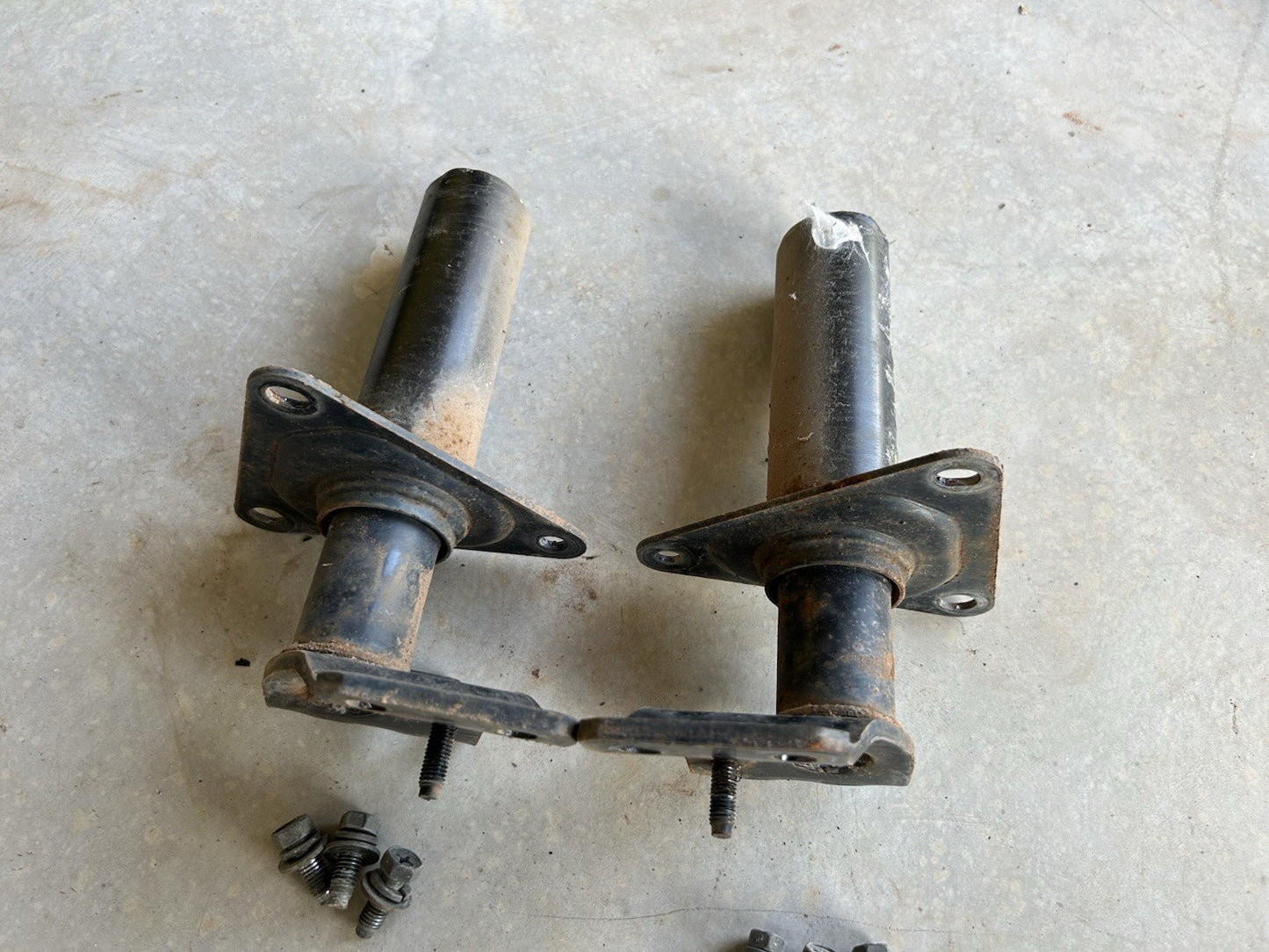90-96 NISSAN Z32 300ZX SET OF 2 FRONT BUMPER IMPACT SHOCK ABSORBER OEM