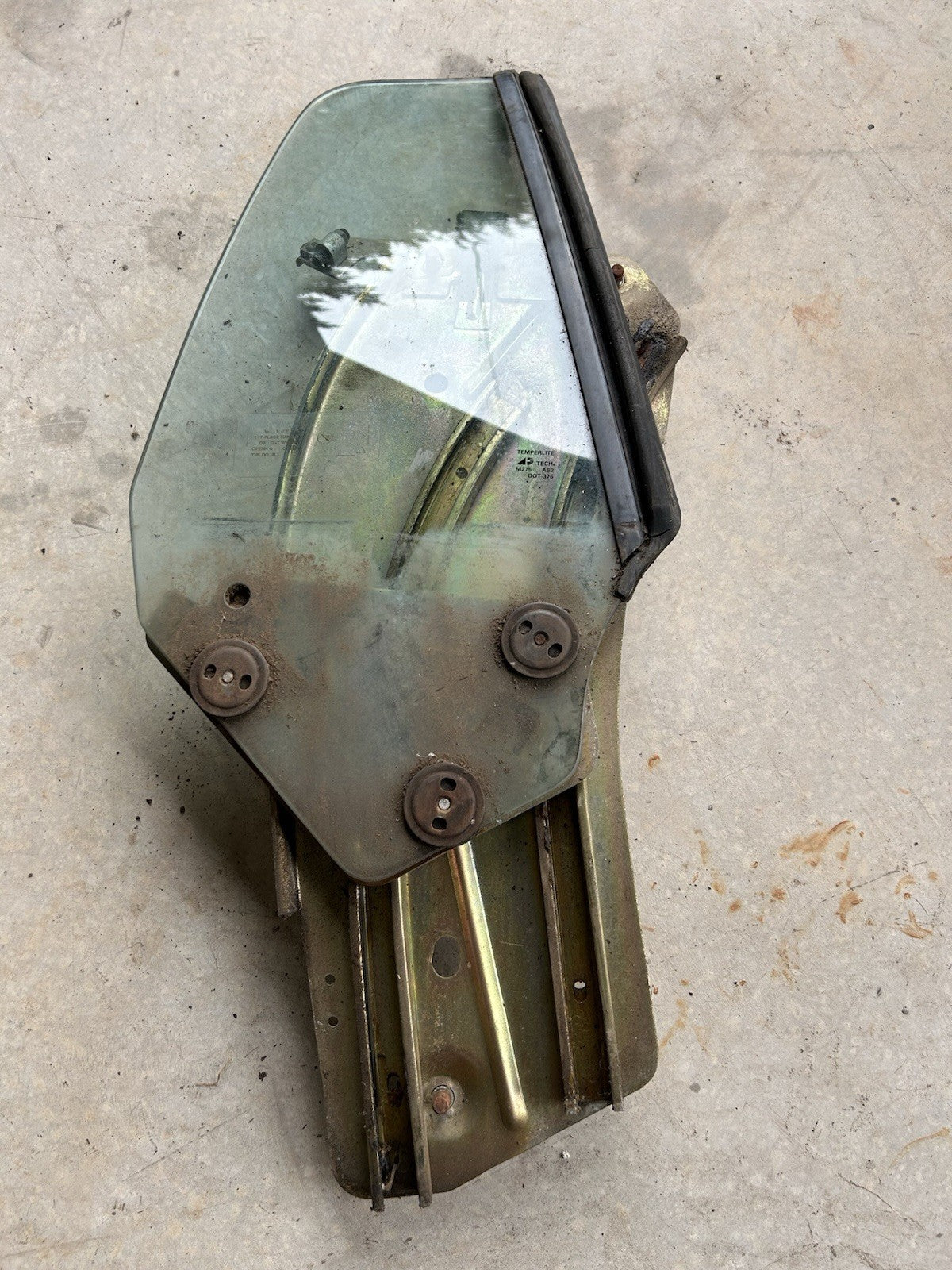 92-94 Nissan 240sx S13 Vert Right Rear Window Glass Convertible