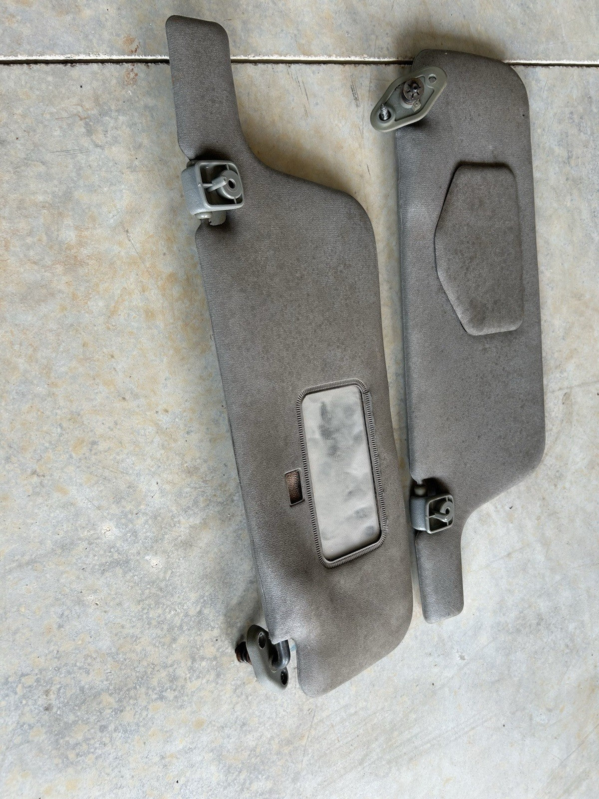 89-94 Nissan 240SX S13 Sunvisors PAIR Genuine - Need Work OEM