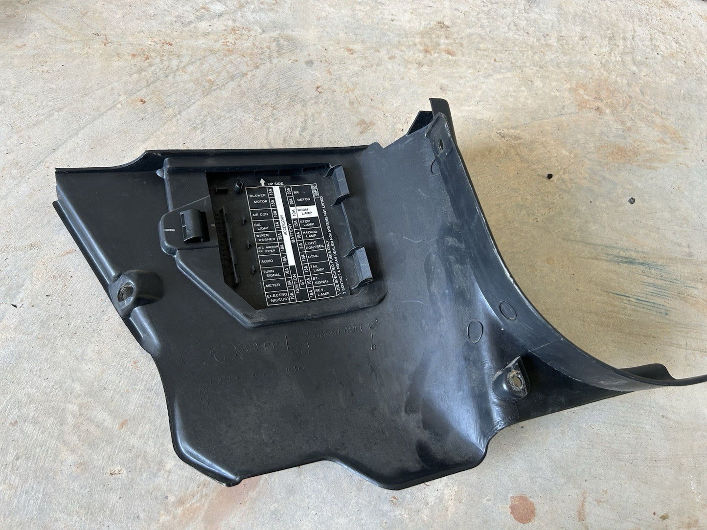 89-94 Nissan 240sx S13 OEM LH Left Driver Side Interior Kick Panel Trim Black