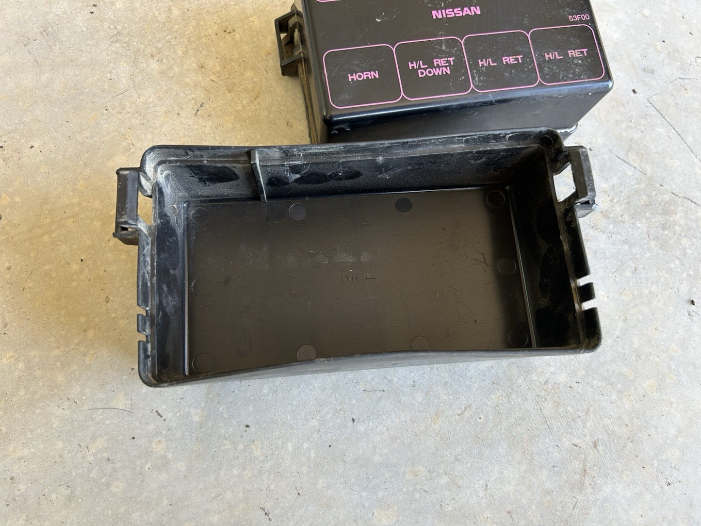 Used OEM 1989-1994 Nissan 240SX S13 Engine Bay Fuse Box Cover -Little scratches