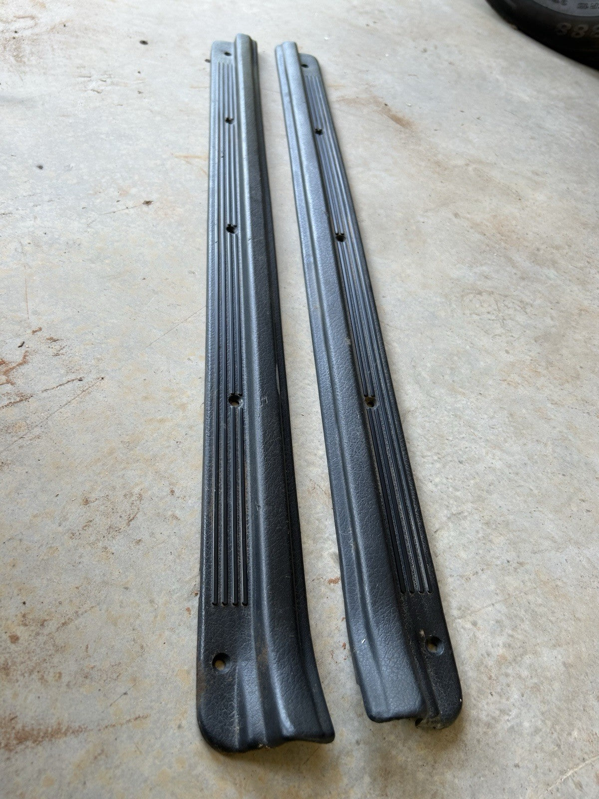90-96 Nissan 300zx Z32 OEM Interior Door Sill Trim Black PAIR Left & Right