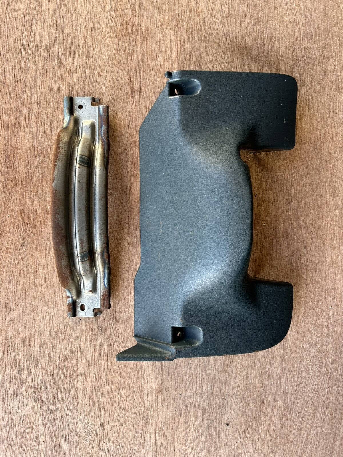 95-98 Nissan 240sx S14 OEM LH Left Driver Side Dash Lower Knee Trim Panel - BLUE