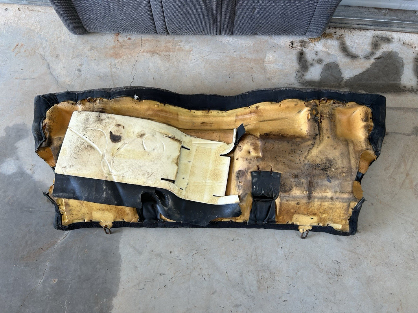 89-94 Nissan 240sx S13 Hatch OEM Rear Upper Seat Back Cushion + Bottom SET -Dirt