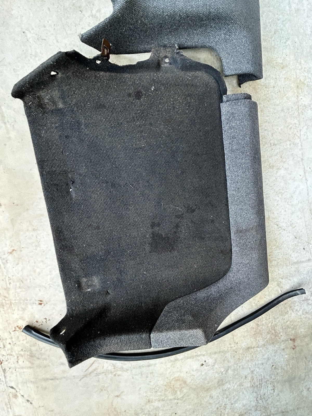 90-96 Nissan 300ZX Z32 Gray Tweed 2+0 Interior Trim Right Rear Seat Panel RH