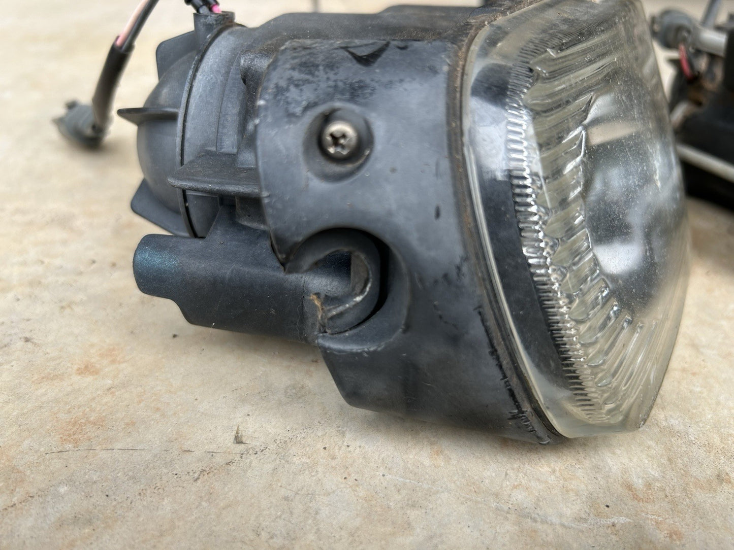 95-96 Nissan 240sx S14 SE OEM Zenki RH LH Fog Lights Pair W Bracket Damage