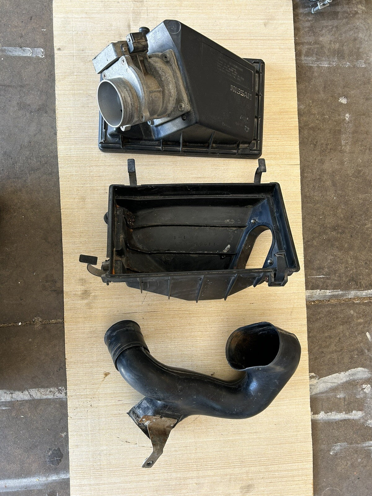 89-94 OEM S13 Nissan 240sx Ka24de Air Box Intake Filter Housing W/ MAF