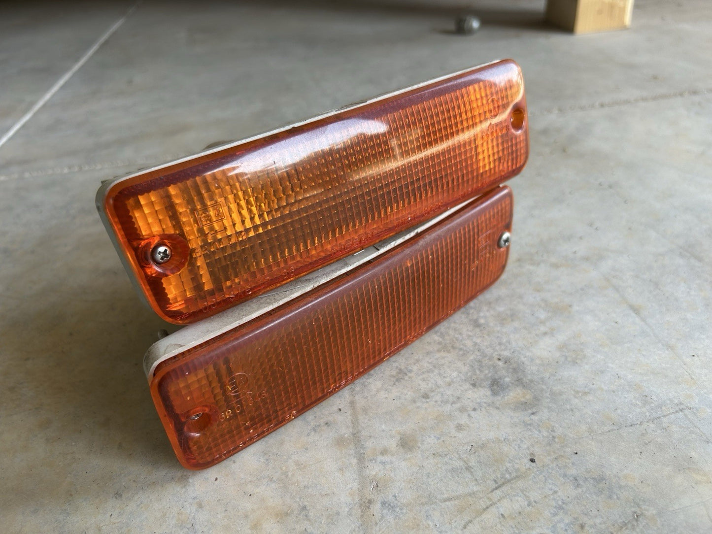 89-90 OEM Nissan 240sx S13 Passenger & Driver Front Turn Signal Lights Pignose