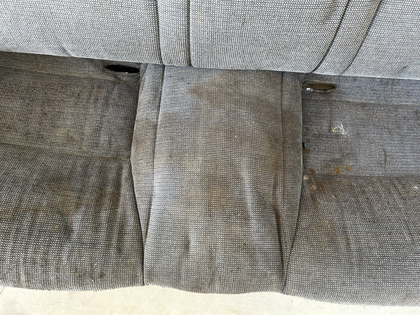 89-94 Nissan 240sx S13 Hatch OEM Rear Upper Seat Back Cushion + Bottom SET -Dirt