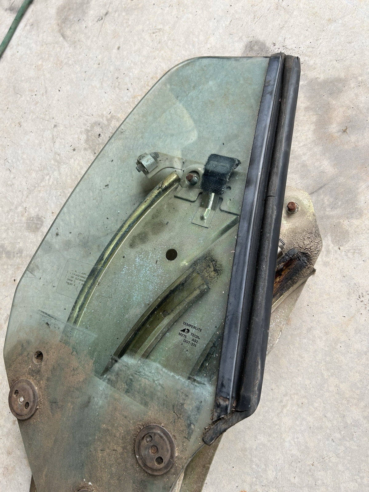 92-94 Nissan 240sx S13 Vert Right Rear Window Glass Convertible