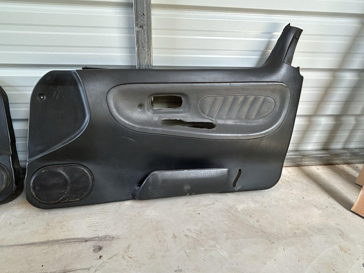 1991-1994 Nissan 240sx S13 BLACK Power Door Panels Set Interior Trim Cards VERT