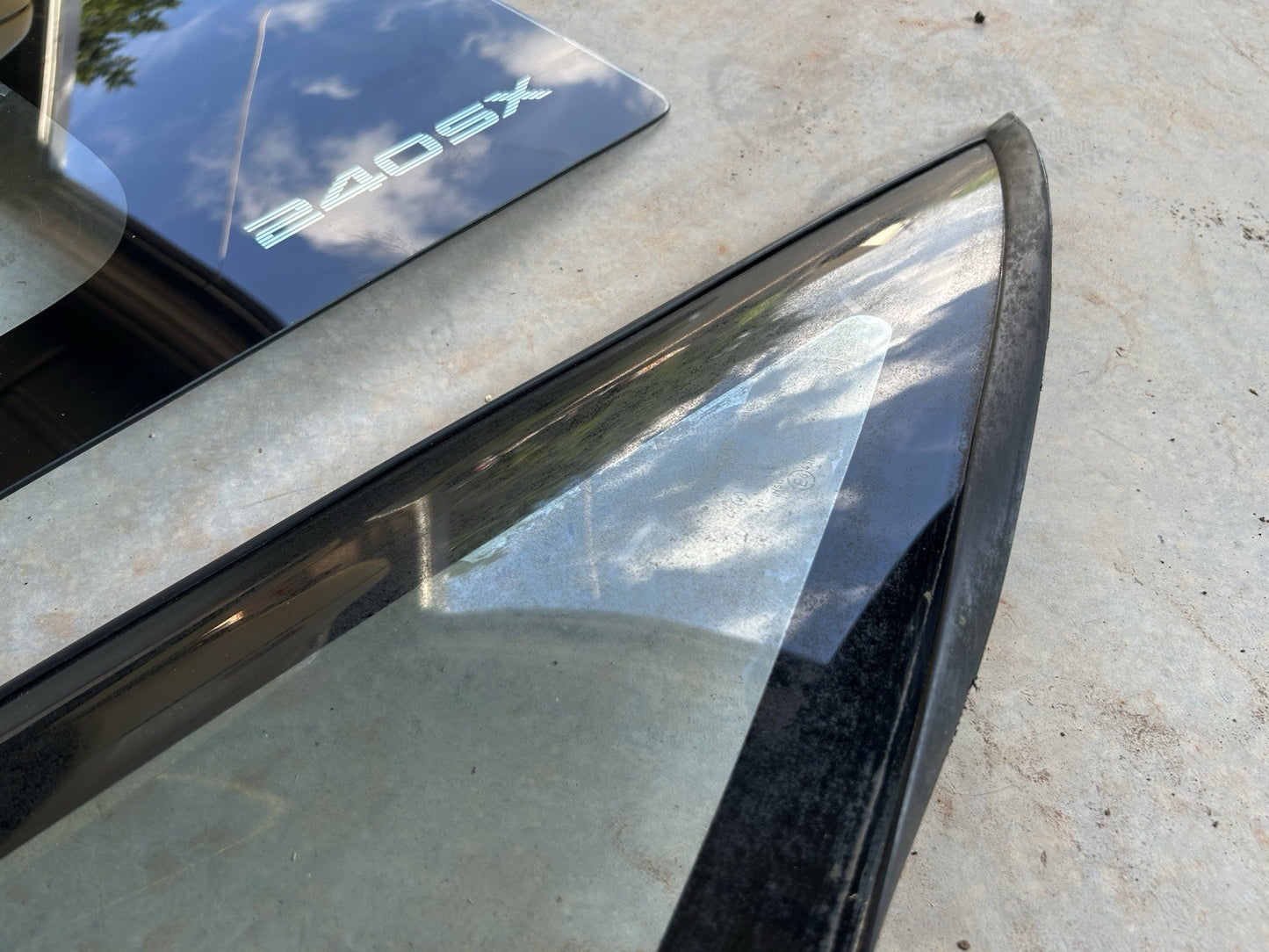 89-93 Nissan 240sx S13 FTBK Driver Left & Pass Right Rear Quarter Windows Glass