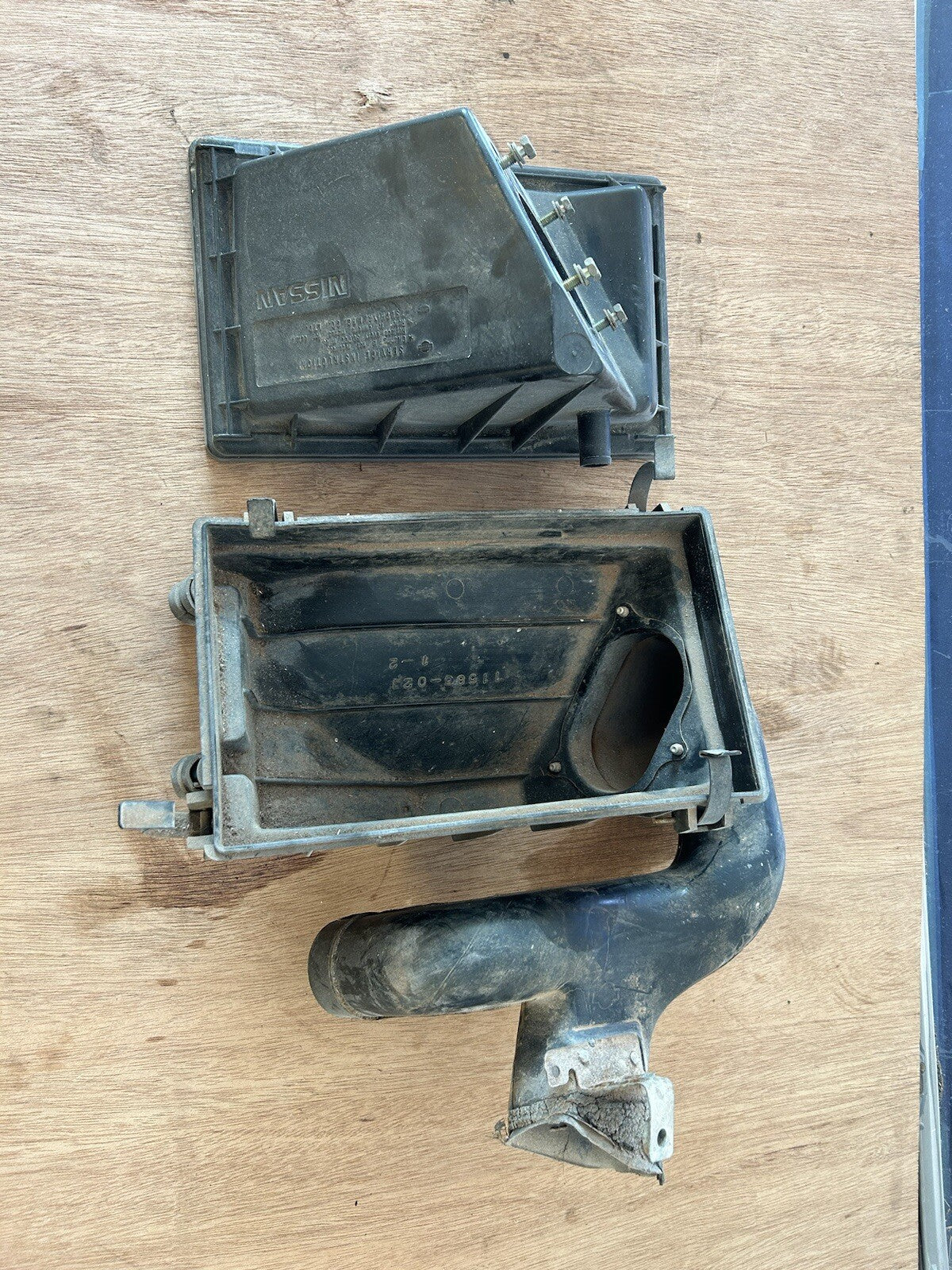 91-94 Nissan S13 240sx Air Box Lid Cover & Bottom Intake Filter Box ka24de 