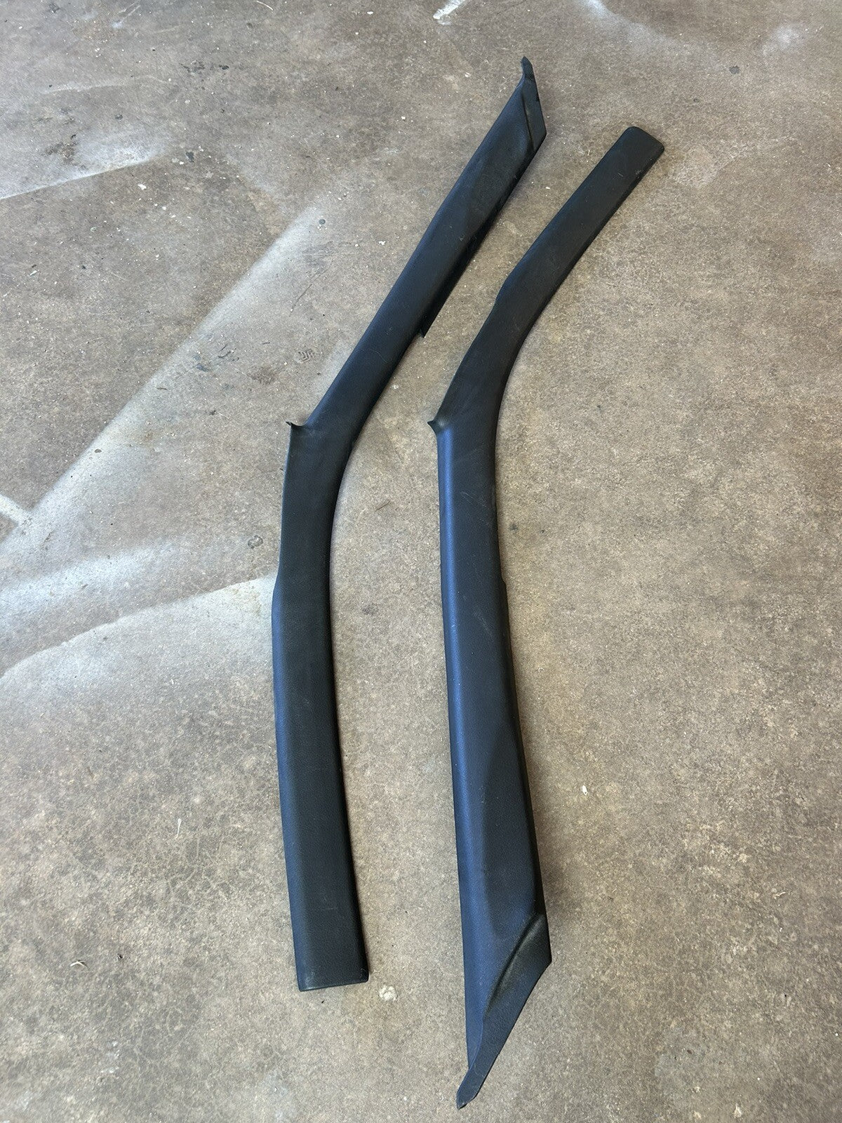 89-93 Nissan 240sx S13 OEM Black Interior RH & LH Passenger Side A Pillar Trims