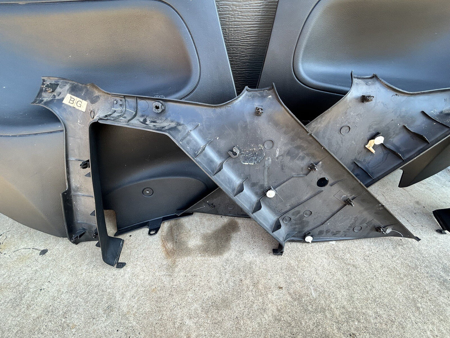 89-93 Nissan 240sx COUPE Rear Seat Side Panels Interior Quarter Cover SET S13 
