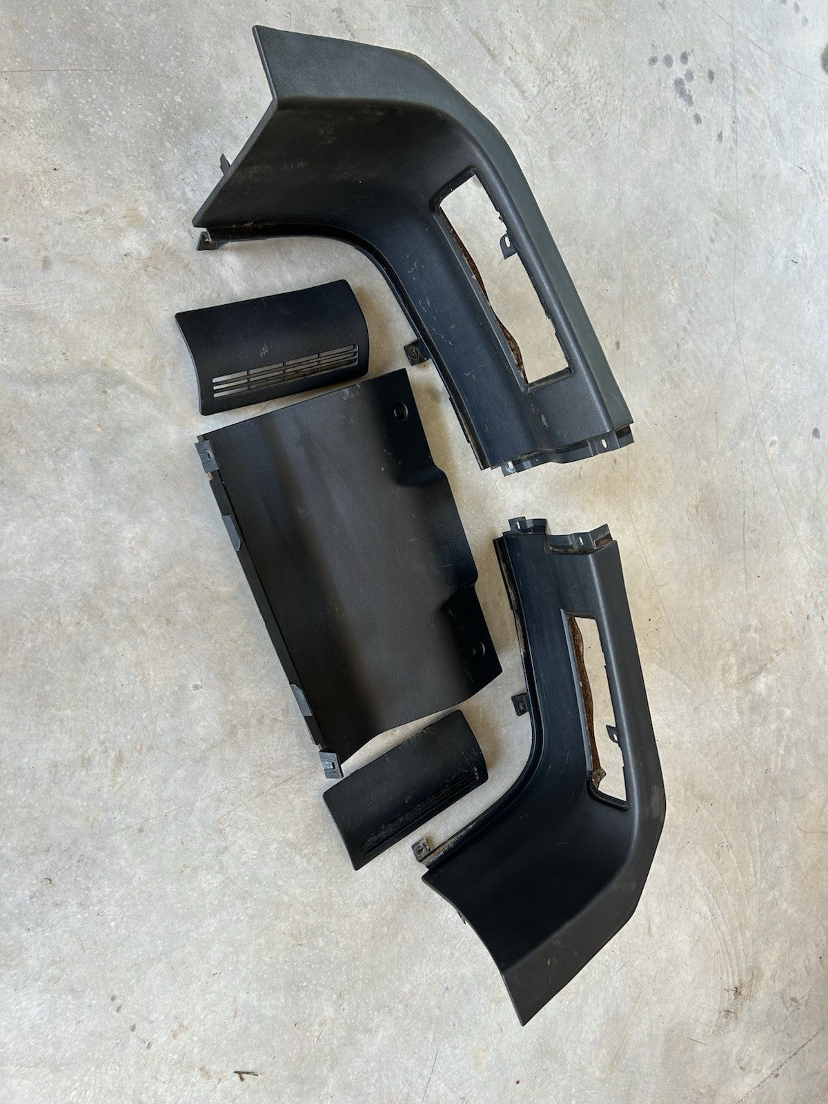 90-96 Nissan 300zx Z32 2+0 OEM Black Interior Rear Hatch Trunk Trim Panels Set